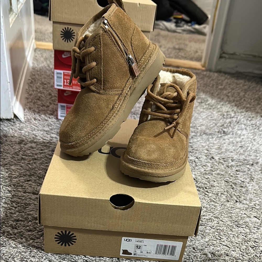 UGG Kids Brown Suede Boots